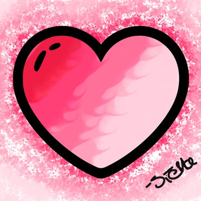 a blank heart