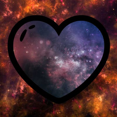 a blank heart