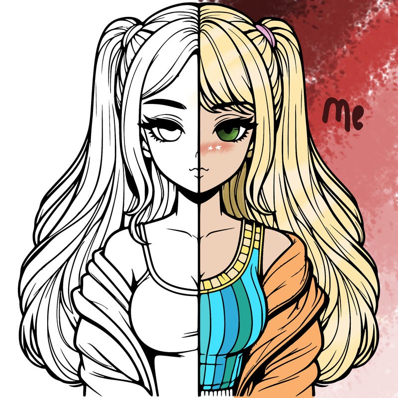 realistic girl split