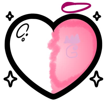 a blank heart