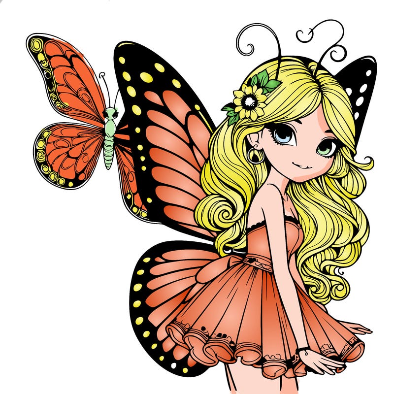 realistic butterfly fairy