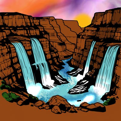 grand canyon waterfall