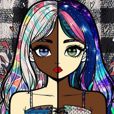 realistic girl split