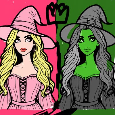 2 realistic witches