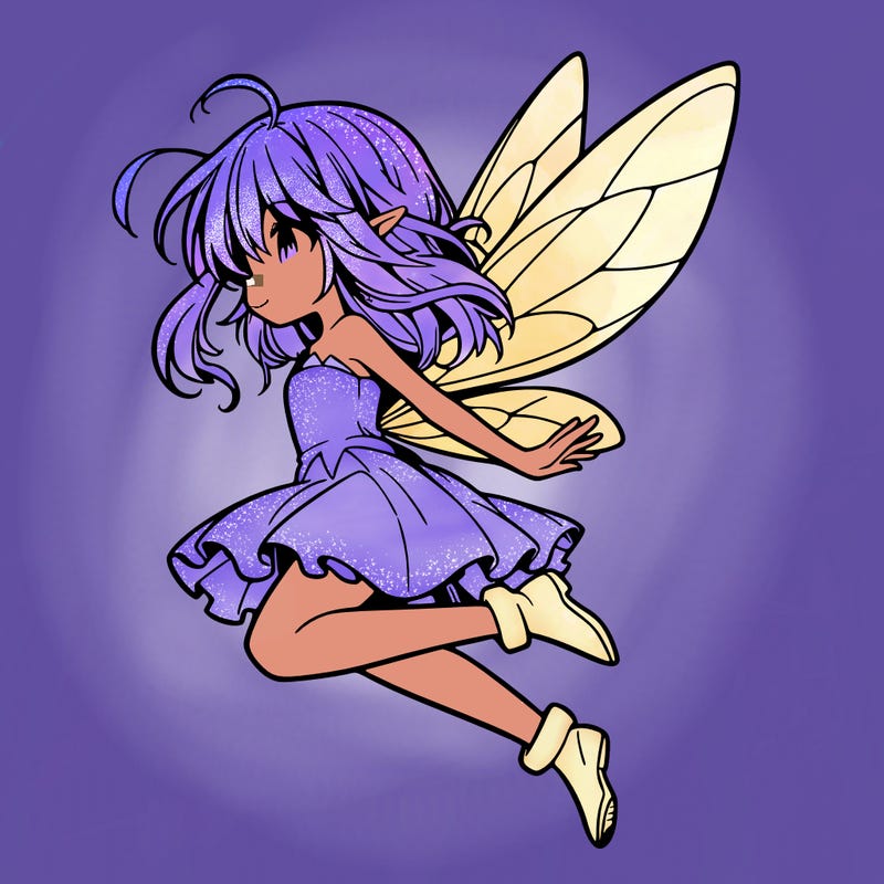 manga fairy flying