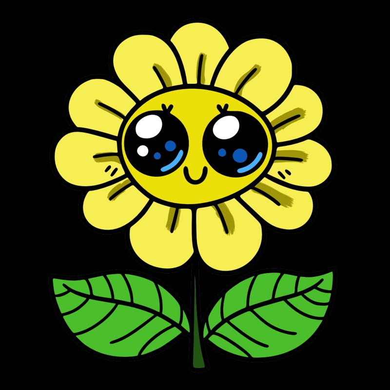 flower with eyes