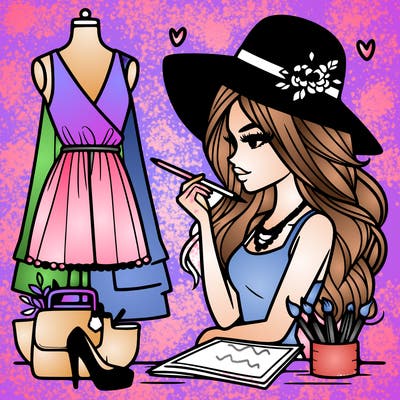 a stylish fashion designer