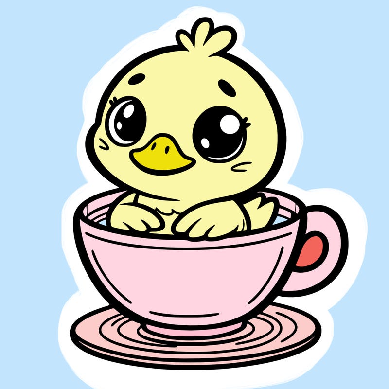 duck in a cup