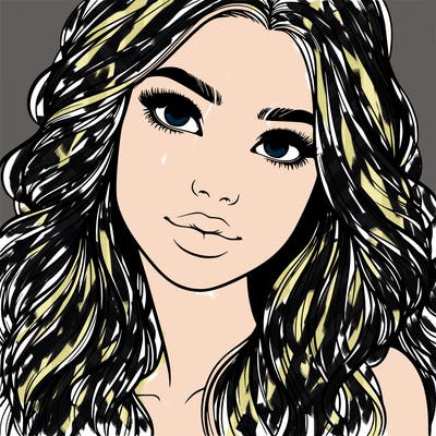 beautiful realistic girl