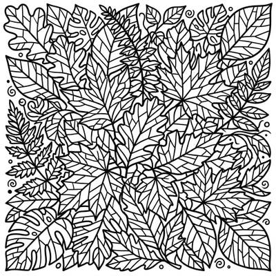 Discover the captivating beauty of nature through this Stained Glass Leafy Greens coloring page. Each intricate leaf invites you to explore a world of vibrant color and serene artistry.