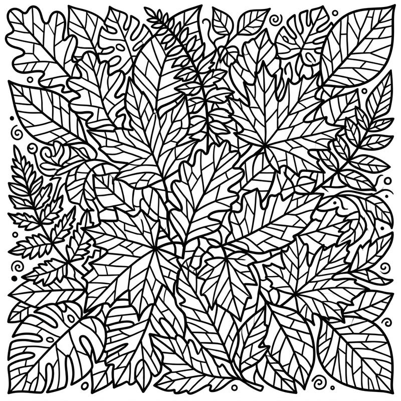 Discover the captivating beauty of nature through this Stained Glass Leafy Greens coloring page. Each intricate leaf invites you to explore a world of vibrant color and serene artistry.
