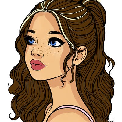 beautiful realistic girl