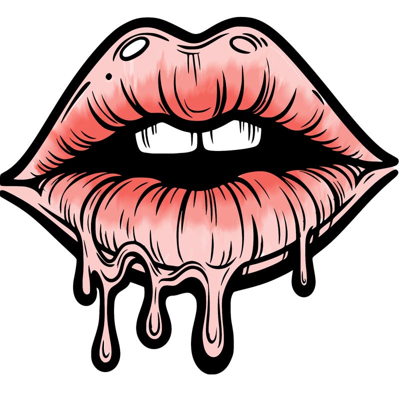 lips that look realistic and drip
