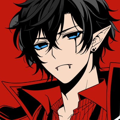 hot vampire anime guy
