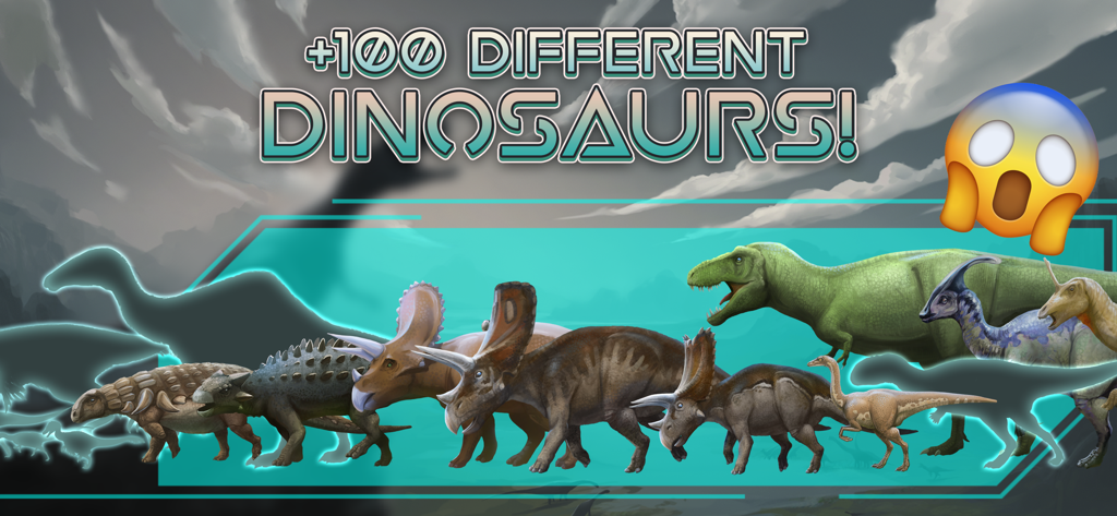 Dinosaur Master! - A display of various dinosaur types available in the Dinosaur Master app
