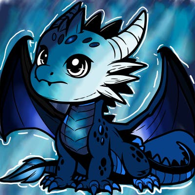 fierce baby night dragon