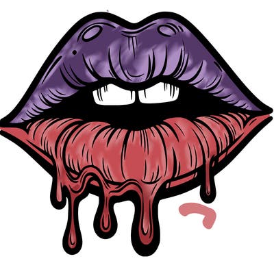 lips that look realistic and drip