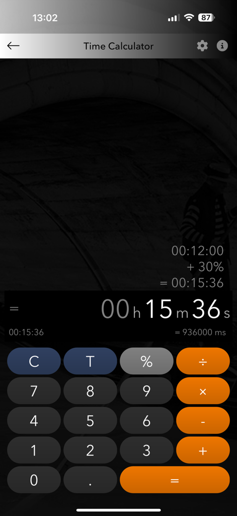 Art of Foto - Interfaz de calculadora de tiempo para el revelado de fotografía con película analógica.