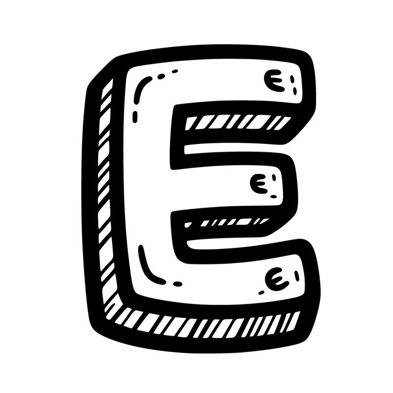 the letter e