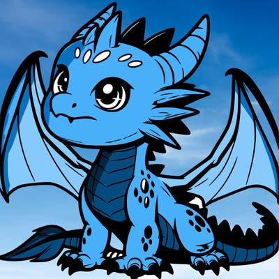 fierce baby night dragon