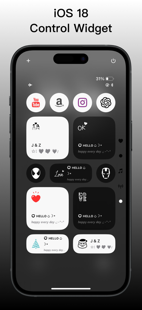 MoYo Widgets：Home/Lock Screen - Widgets estéticos personalizados del centro de control de iOS 18 con iconos minimalistas y lanzamientos de accesos directos.