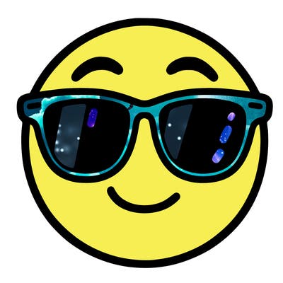 emoji with sunglasses