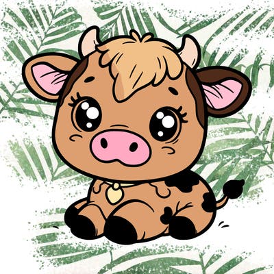 a cute cow