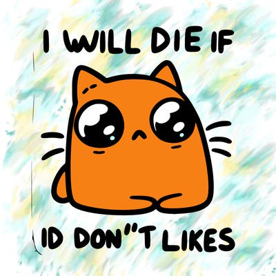 a cat that will die if we don’t get 10 likes