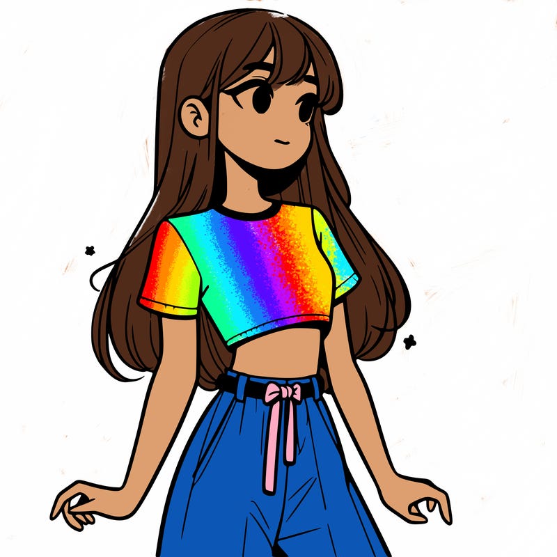 girl in a cute crop top