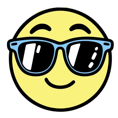 emoji with sunglasses