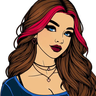 detailed realistic girl