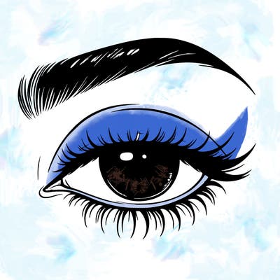 eye closed realistic