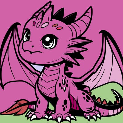 fierce baby night dragon