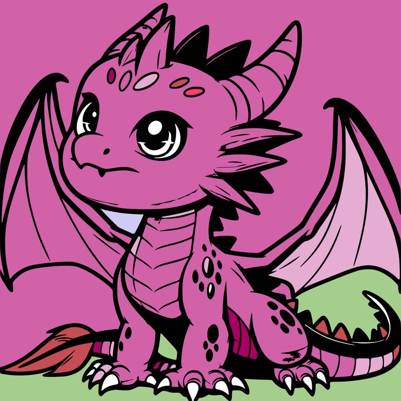 fierce baby night dragon