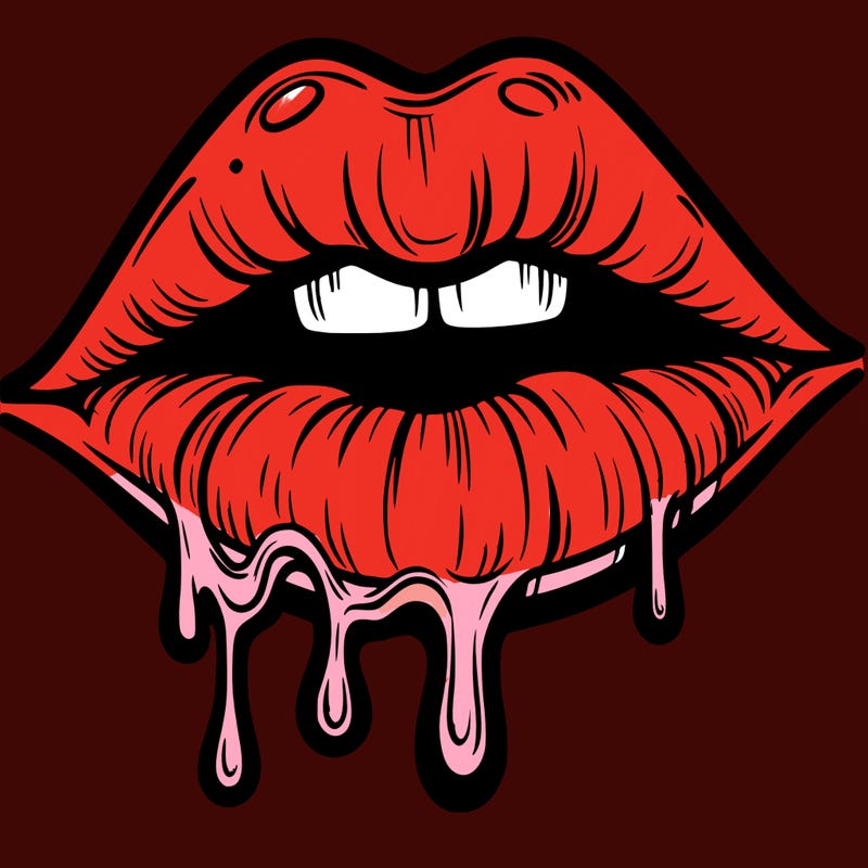 lips that look realistic and drip