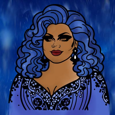 realistic plus size drag queen