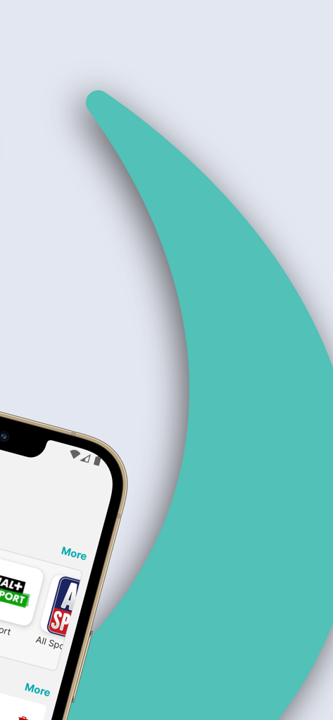 IPTV M3U - Stream Player - IPTV M3U Stream Player mobile interface showing live sports channel options