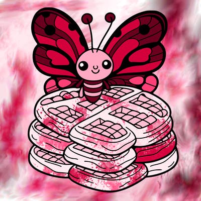 butterfly waffles