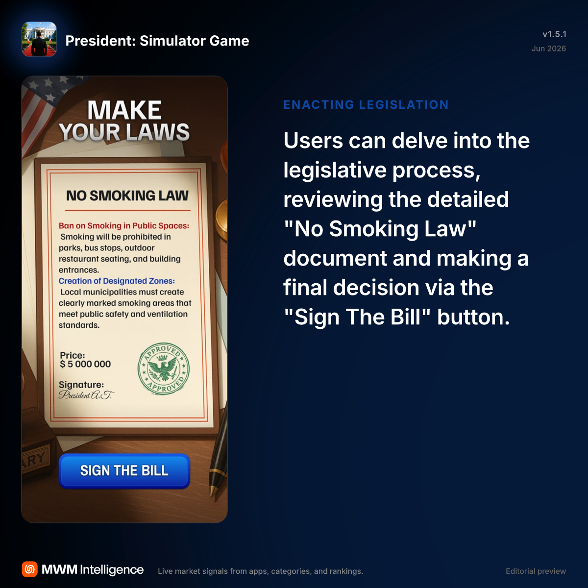 President: Simulator Game - Games App | MWM