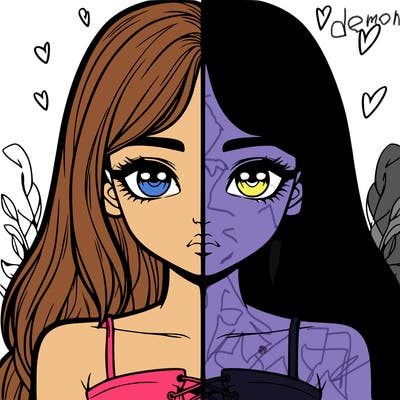 realistic girl split