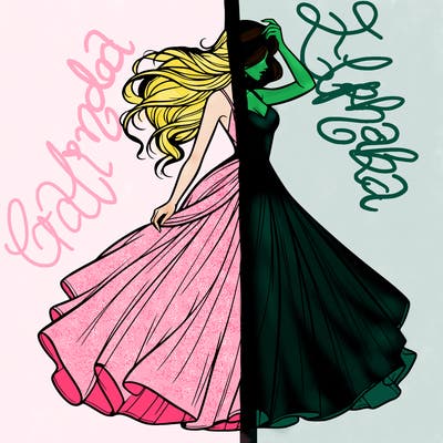 realistic woman with dress flowing in the wind