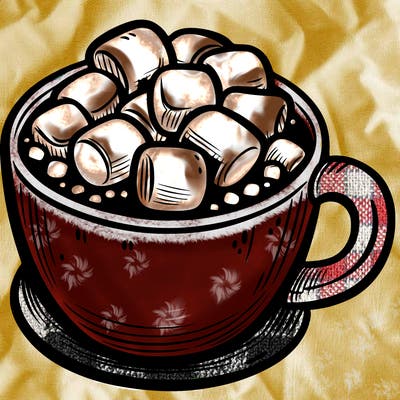 hot cocoa with marshmallows