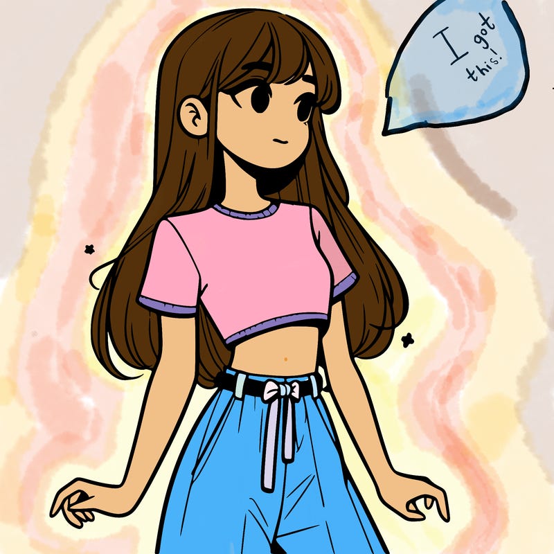 girl in a cute crop top