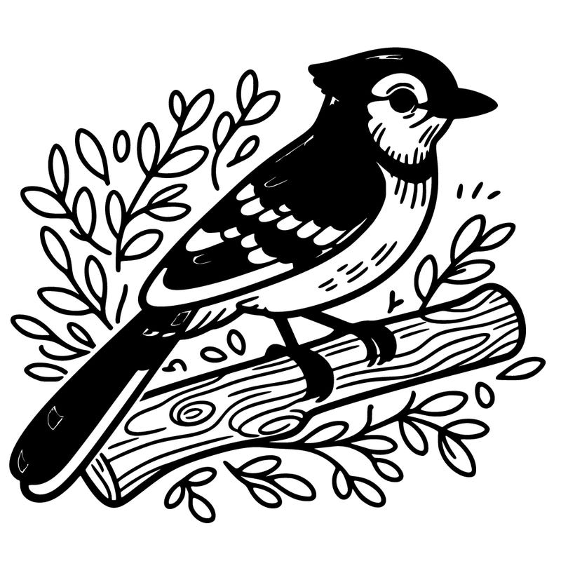 blue jay bird on a branch