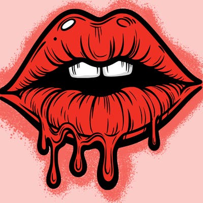 lips that look realistic and drip