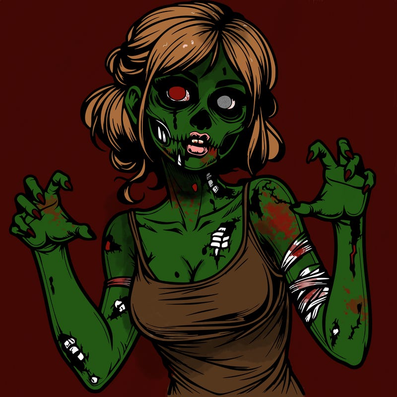 realistic zombie girl