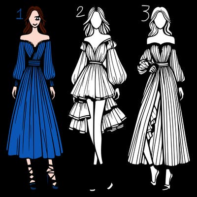 fashion models dresses