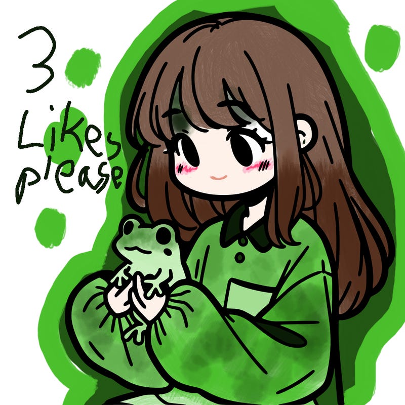girl with long hair and a oversized shirt. and she is holding a frog
