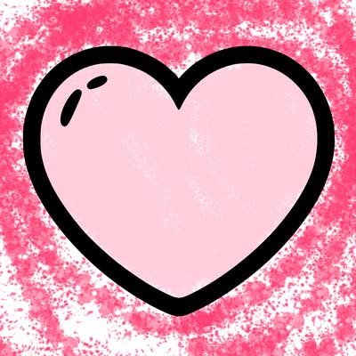 a blank heart