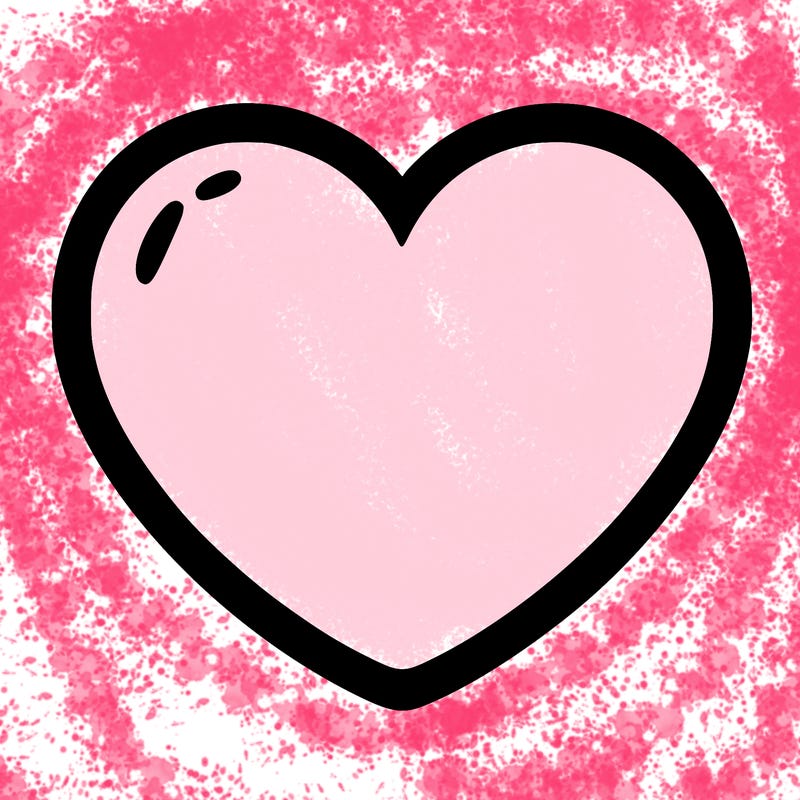 a blank heart